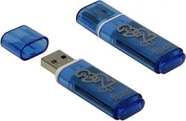 Флешка SmartBuy Glossy series Blue 16Гб синий
