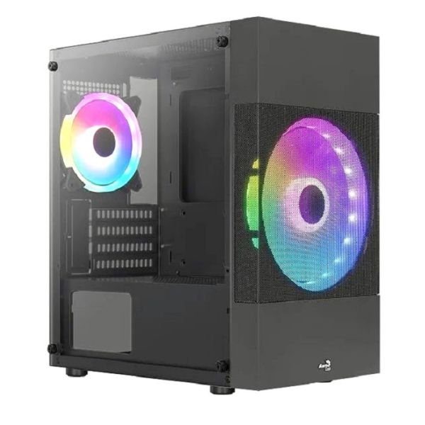 Корпус AeroCool Atomic Lite Mini-Tower черный [accs-pv33123.11]