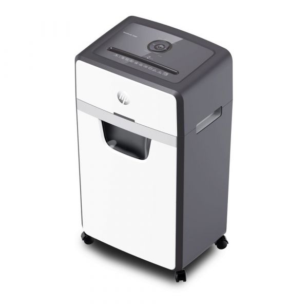 Шредер HP OneShred 16MC черный/белый